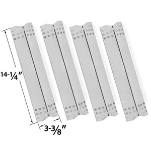 4 Pack Stainless Steel Heat Shield Replacement for Grill Master 720-0737, 720-0697, Nexgrill 720-0697, Uberhaus 780-0003, Tera Gear 780-0390 & Duro 780-0390 Gas Grill Models