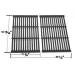 Cast Iron Replacement Cooking Grid For Grill Chef SS525-B, SS525-BNG, Members Mark REGAL04CLP and BBQ Pro BQ51011 Gas Grill Models, Set of 2