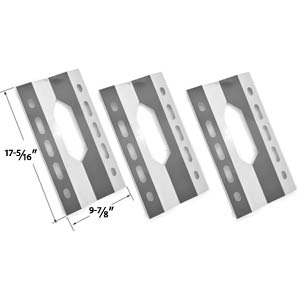Replacement 3 Pack Stainless Steel Heat Sheild for Members Mark 720-0586A and Sterling Forge 720-0016, Courtyard 2404 Gas Grill Models